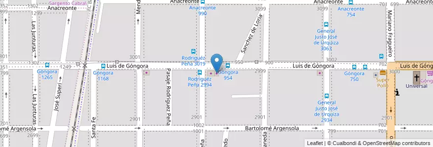 Mapa de ubicacion de Superfruta en Argentinië, Córdoba, Departamento Capital, Pedanía Capital, Córdoba, Municipio De Córdoba.