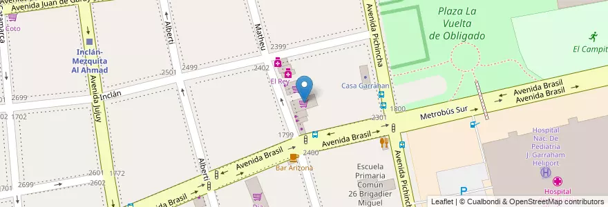 Mapa de ubicacion de Supermercado 10, Parque Patricios en Argentina, Ciudad Autónoma De Buenos Aires, Comuna 4, Buenos Aires.