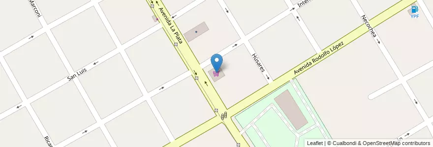 Mapa de ubicacion de Supermercado en Argentina, Buenos Aires, Partido De Quilmes, Quilmes.