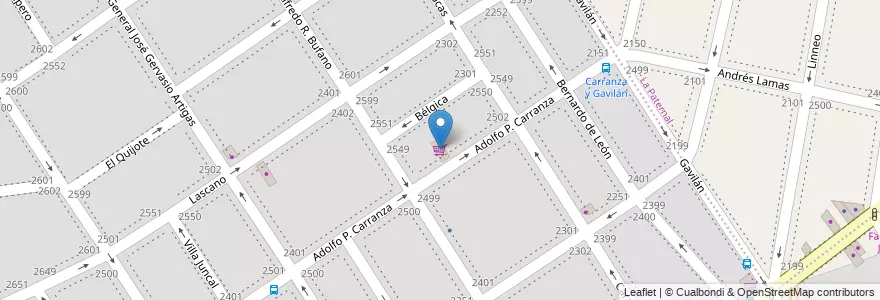 Mapa de ubicacion de Supermercado Acro Iris, Villa del Parque en Argentina, Ciudad Autónoma De Buenos Aires, Buenos Aires, Comuna 11.
