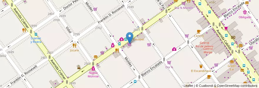 Mapa de ubicacion de Supermercado Agosto, Belgrano en 아르헨티나, Ciudad Autónoma De Buenos Aires, 부에노스아이레스, Comuna 13.