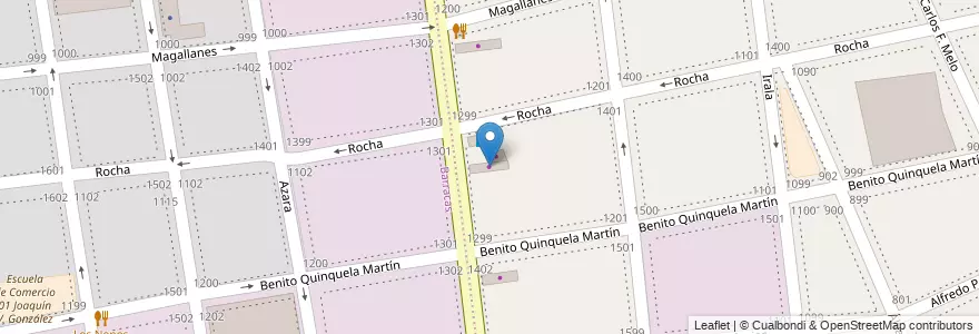 Mapa de ubicacion de Supermercado, Barracas en アルゼンチン, Ciudad Autónoma De Buenos Aires, Comuna 4, ブエノスアイレス.