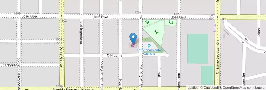 Mapa de ubicacion de Supermercado Capriolo en アルゼンチン, チリ, ネウケン州, Departamento Confluencia, Municipio De Neuquén, Neuquén.