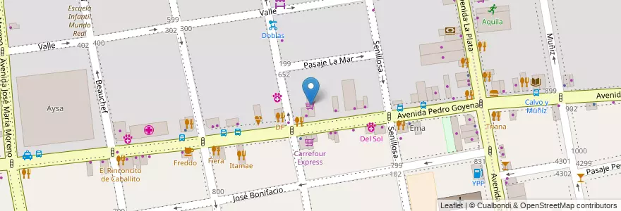 Mapa de ubicacion de Supermercado chino, Caballito en Аргентина, Буэнос-Айрес, Буэнос-Айрес, Comuna 6.