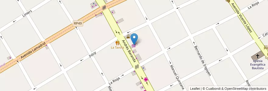 Mapa de ubicacion de Supermercado Dai en Argentinië, Buenos Aires, Partido De Quilmes, Quilmes.
