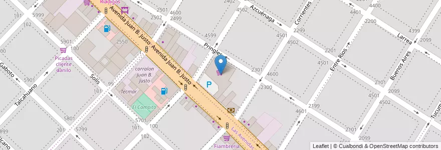 Mapa de ubicacion de Supermercado Disco en الأرجنتين, بوينس آيرس, Partido De General Pueyrredón, مار ديل بلاتا.