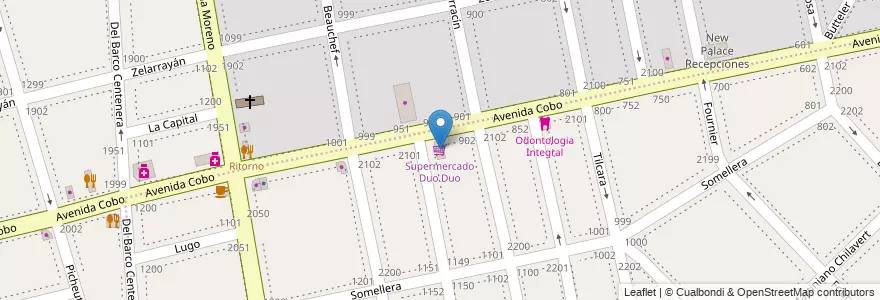 Mapa de ubicacion de Supermercado Duo Duo, Nueva Pompeya en 阿根廷, Ciudad Autónoma De Buenos Aires, Comuna 7, 布宜诺斯艾利斯.