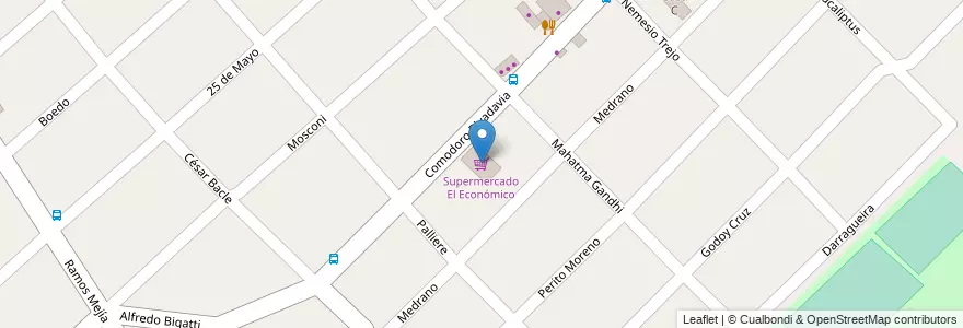 Mapa de ubicacion de Supermercado El Económico en Argentinië, Buenos Aires, Partido De Malvinas Argentinas, Los Polvorines.