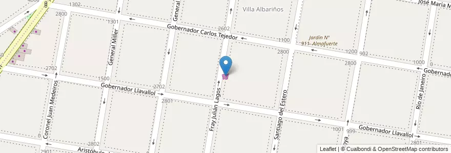 Mapa de ubicacion de Supermercado El Granate en アルゼンチン, ブエノスアイレス州, Partido De Lanús, Lanús Oeste.