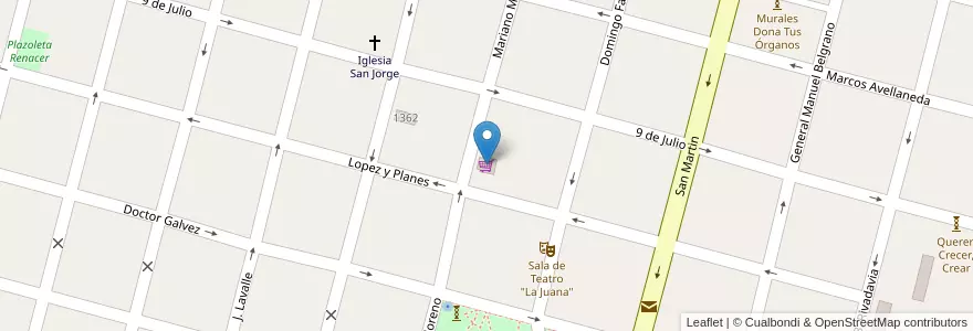 Mapa de ubicacion de Supermercado Esperanza en アルゼンチン, サンタフェ州, Departamento Las Colonias, Municipio De Esperanza, Esperanza.