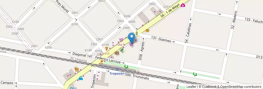 Mapa de ubicacion de Supermercado Estrella en Argentinië, Buenos Aires, Partido De General San Martín.