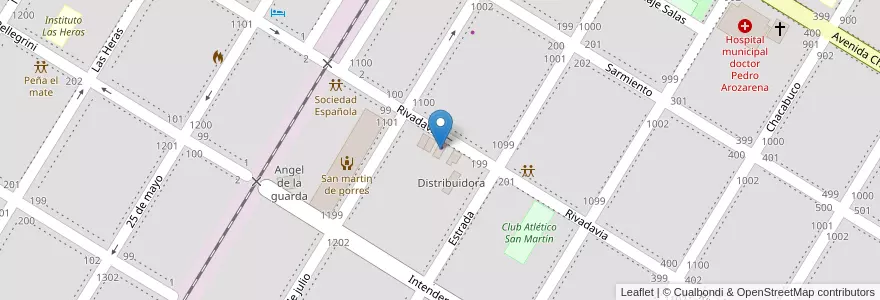 Mapa de ubicacion de Supermercado Family en Argentina, Buenos Aires, Partido De General Las Heras, General Las Heras.