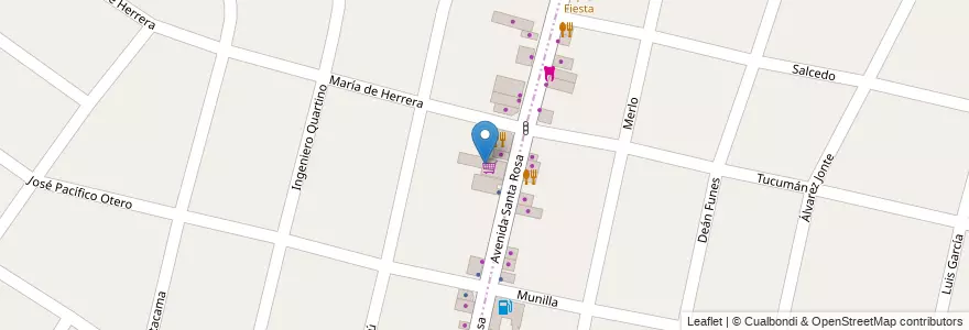 Mapa de ubicacion de Supermercado Fortaleza en Arjantin, Buenos Aires, Partido De Ituzaingó, Ituzaingó.