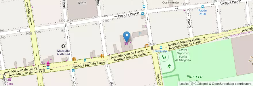 Mapa de ubicacion de Supermercado Hua-Shi, San Cristobal en Аргентина, Буэнос-Айрес, Comuna 3, Буэнос-Айрес.