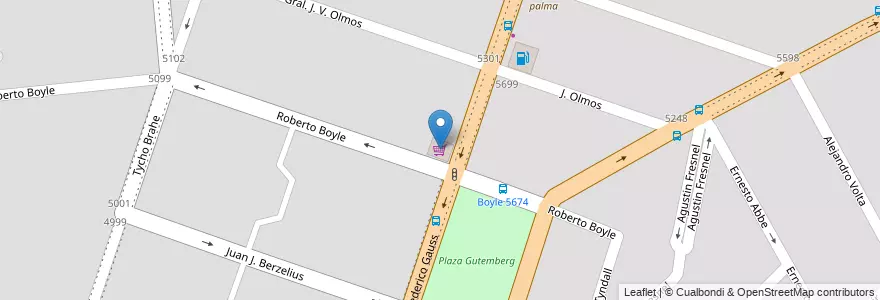 Mapa de ubicacion de Supermercado La Gruta en アルゼンチン, コルドバ州, Departamento Capital, Pedanía Capital, Córdoba, Municipio De Córdoba.