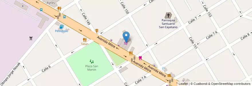 Mapa de ubicacion de Supermercado La Rosa en الأرجنتين, بوينس آيرس, Partido De Berazategui, Berazategui.