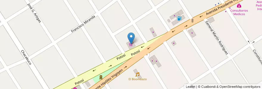 Mapa de ubicacion de Supermercado Leo en アルゼンチン, ブエノスアイレス州, Partido De José C. Paz.