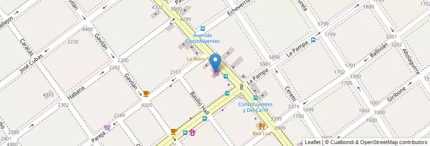 Mapa de ubicacion de Supermercado Lucero, Villa Pueyrredon en 阿根廷, Ciudad Autónoma De Buenos Aires, Comuna 12, 布宜诺斯艾利斯.