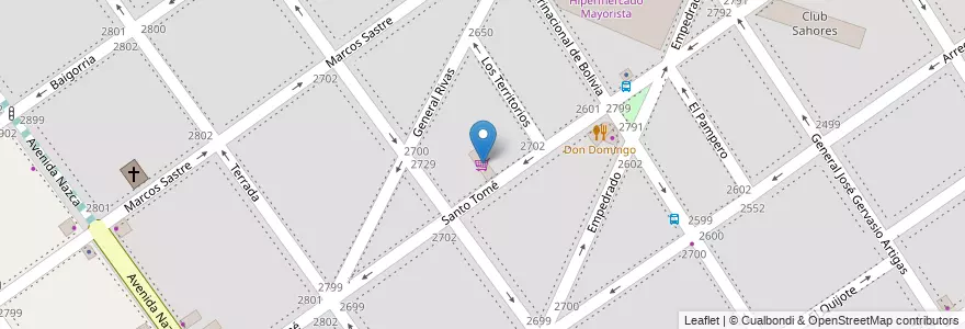 Mapa de ubicacion de Supermercado Luna, Villa del Parque en Argentinië, Ciudad Autónoma De Buenos Aires, Buenos Aires, Comuna 11.