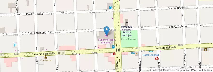 Mapa de ubicacion de Supermercado Malambo en 아르헨티나, 엔트레리오스주, Departamento Gualeguaychú, Gualeguaychú, Gualeguaychú, Distrito Costa Uruguay Sur.