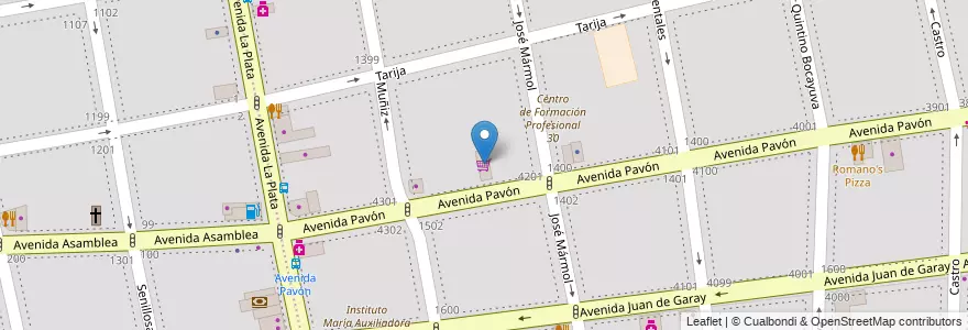 Mapa de ubicacion de Supermercado Mega, Boedo en 아르헨티나, Ciudad Autónoma De Buenos Aires, Comuna 5, 부에노스아이레스.