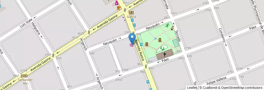 Mapa de ubicacion de SuperMercado Nazca, Flores en آرژانتین, Ciudad Autónoma De Buenos Aires, Comuna 7, Buenos Aires.