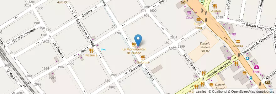 Mapa de ubicacion de Supermercado, Nuñez en 阿根廷, Ciudad Autónoma De Buenos Aires, 布宜诺斯艾利斯, Comuna 13.