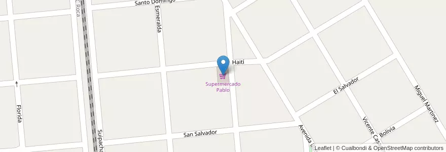Mapa de ubicacion de Supermercado Pablo en 아르헨티나, 부에노스아이레스주, Partido De San Vicente.