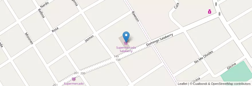Mapa de ubicacion de Supermercado Salaberry en Argentina, Buenos Aires, Partido De Almirante Brown, Claypole.
