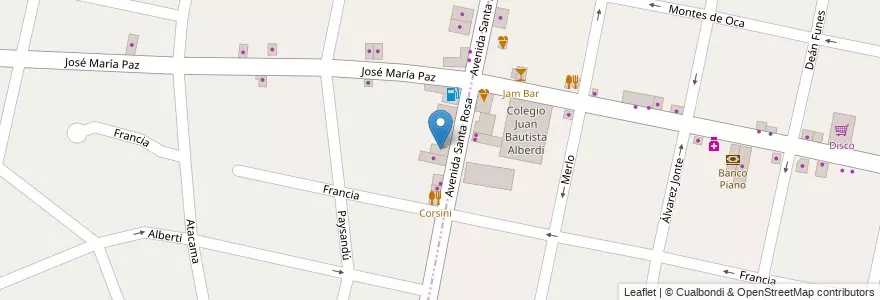 Mapa de ubicacion de Supermercado Siempre Mas en Arjantin, Buenos Aires, Partido De Ituzaingó, Ituzaingó.