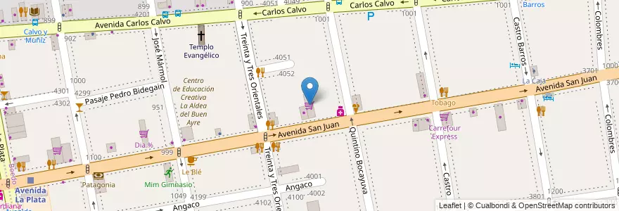 Mapa de ubicacion de Supermercado Suerte, Boedo en Аргентина, Буэнос-Айрес, Comuna 5, Буэнос-Айрес.