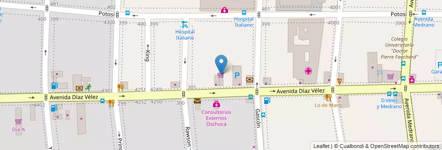 Mapa de ubicacion de Supermercado Tata, Almagro en آرژانتین, Ciudad Autónoma De Buenos Aires, Comuna 5, Buenos Aires.