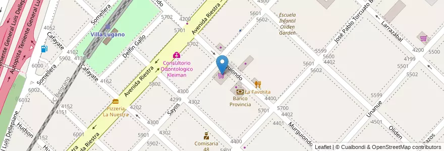 Mapa de ubicacion de Supermercado Toro, Villa Lugano en آرژانتین, Ciudad Autónoma De Buenos Aires, Buenos Aires, Comuna 8.