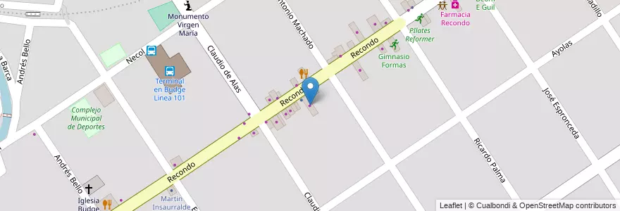 Mapa de ubicacion de Supermercado Toyto en Arjantin, Buenos Aires, Partido De Lomas De Zamora, Ingeniero Budge.