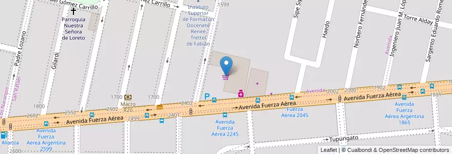 Mapa de ubicacion de Supermercado Vea en Argentinien, Provinz Córdoba, Departamento Capital, Pedanía Capital, Córdoba, Municipio De Córdoba.