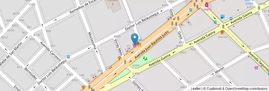 Mapa de ubicacion de Supermercado, Velez Sarsfield en アルゼンチン, Ciudad Autónoma De Buenos Aires, ブエノスアイレス, Comuna 10.