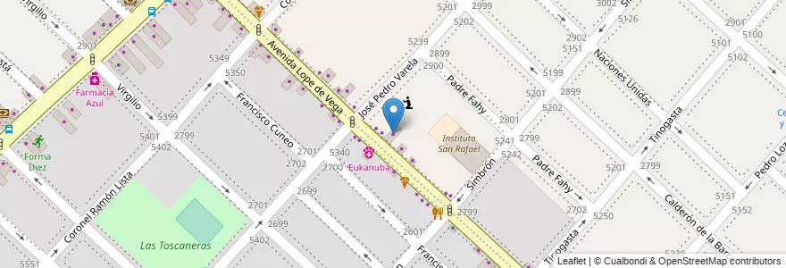 Mapa de ubicacion de Supermercado, Villa Devoto en آرژانتین, Ciudad Autónoma De Buenos Aires, Buenos Aires, Comuna 10.