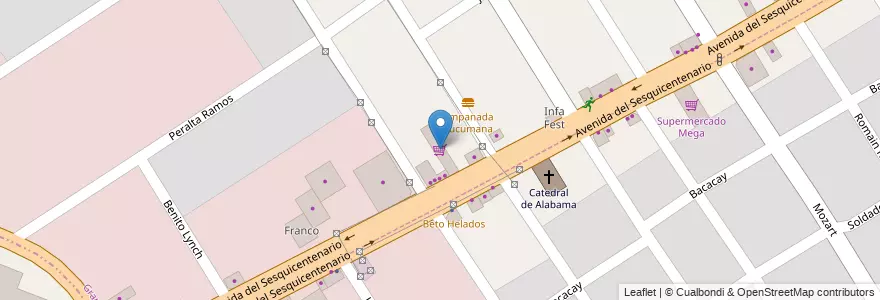 Mapa de ubicacion de Supermercados Los Amigos en الأرجنتين, بوينس آيرس, Partido De Malvinas Argentinas.
