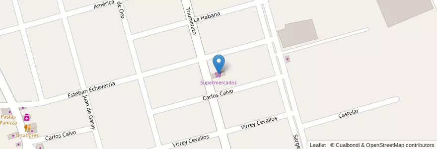 Mapa de ubicacion de Supermercados en آرژانتین, استان بوئنوس آیرس, Partido De Tigre, Don Torcuato.