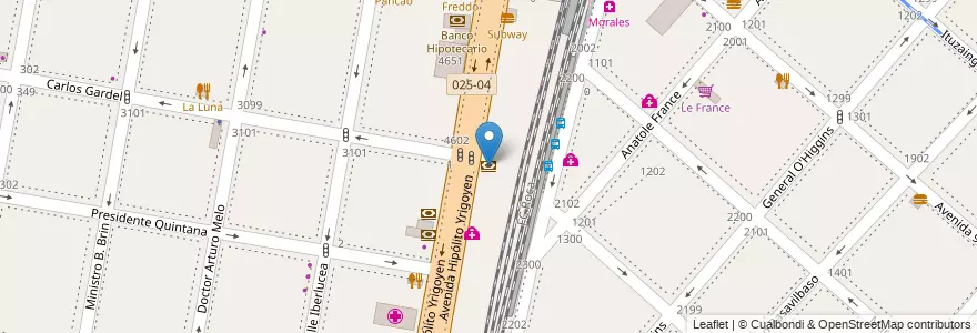 Mapa de ubicacion de Supervielle en Argentinië, Buenos Aires, Partido De Lanús, Lanús Oeste.