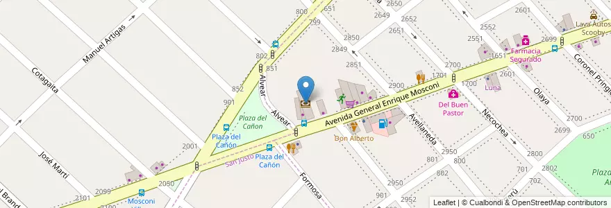 Mapa de ubicacion de Supervielle en Argentinië, Buenos Aires, Partido De La Matanza, Lomas Del Mirador.