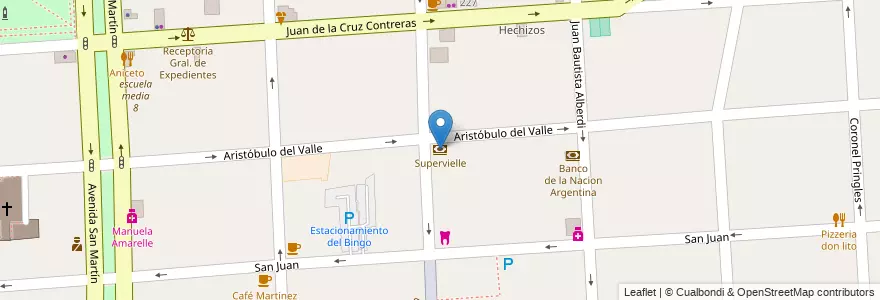 Mapa de ubicacion de Supervielle en الأرجنتين, بوينس آيرس, Partido De Florencio Varela, Florencio Varela.