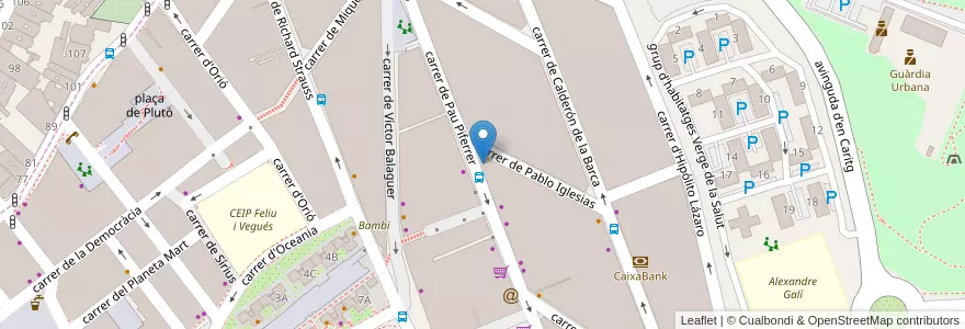 Mapa de ubicacion de Susana Corominas en Spagna, Catalunya, Barcelona, Barcelonès, Badalona.