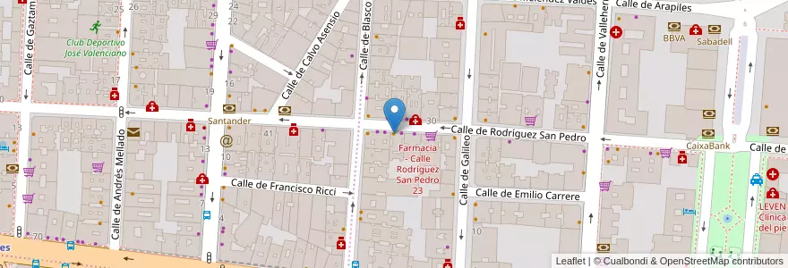 Mapa de ubicacion de Sushi Bao en Spanien, Autonome Gemeinschaft Madrid, Autonome Gemeinschaft Madrid, Área Metropolitana De Madrid Y Corredor Del Henares, Madrid.