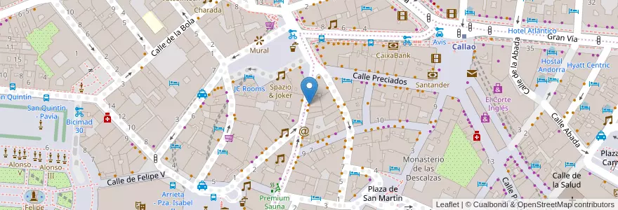 Mapa de ubicacion de Sushi Barra en Sepanyol, Comunidad De Madrid, Comunidad De Madrid, Área Metropolitana De Madrid Y Corredor Del Henares, Madrid.