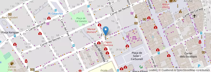Mapa de ubicacion de Sushi Chef en Spagna, Catalunya, Barcelona, Garraf, Vilanova I La Geltrú.