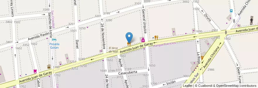 Mapa de ubicacion de Sushi fun, San Cristobal en Arjantin, Ciudad Autónoma De Buenos Aires, Comuna 3, Buenos Aires.