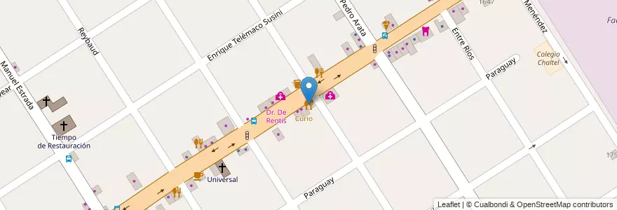 Mapa de ubicacion de Sushi Mix en Arjantin, Buenos Aires, Partido De Tigre, Don Torcuato.