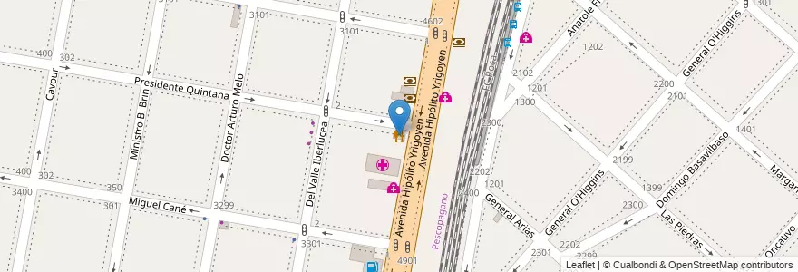 Mapa de ubicacion de Sushi Okyu en Argentinië, Buenos Aires, Partido De Lanús, Lanús Oeste.
