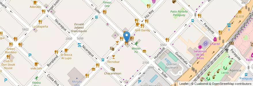 Mapa de ubicacion de Sushi Pop, Palermo en Argentina, Ciudad Autónoma De Buenos Aires, Buenos Aires, Comuna 14.